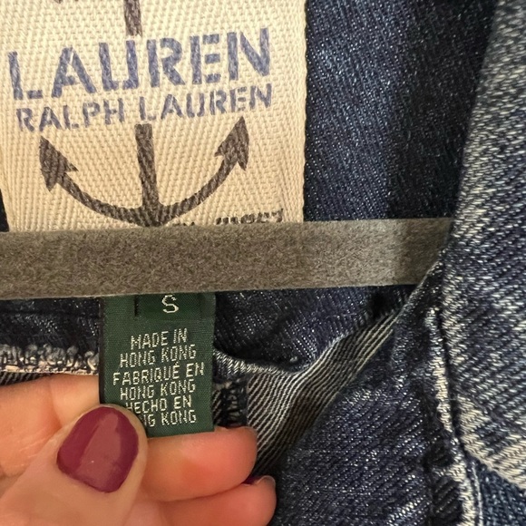 Vintage Lauren Ralph Lauren Denim Double Breasted fisherman core jacket - Picture 6 of 14